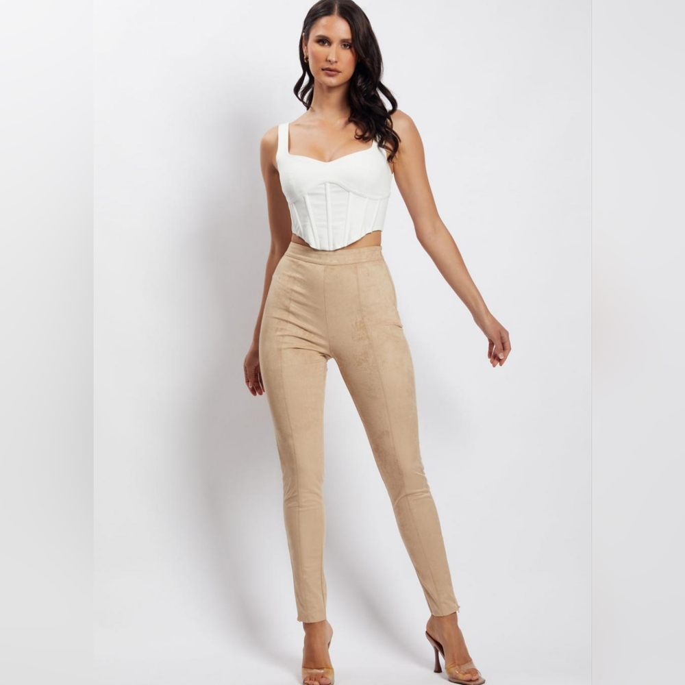 Meshki Bianca Suede Leggings